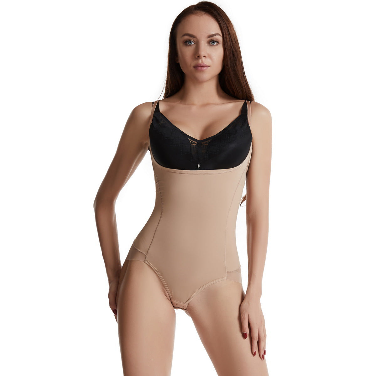 Strapless, backless, chest-lifting, one-piece shaping underwear, thin, close-fitting, hip-lifting and tight-fitting inner layer